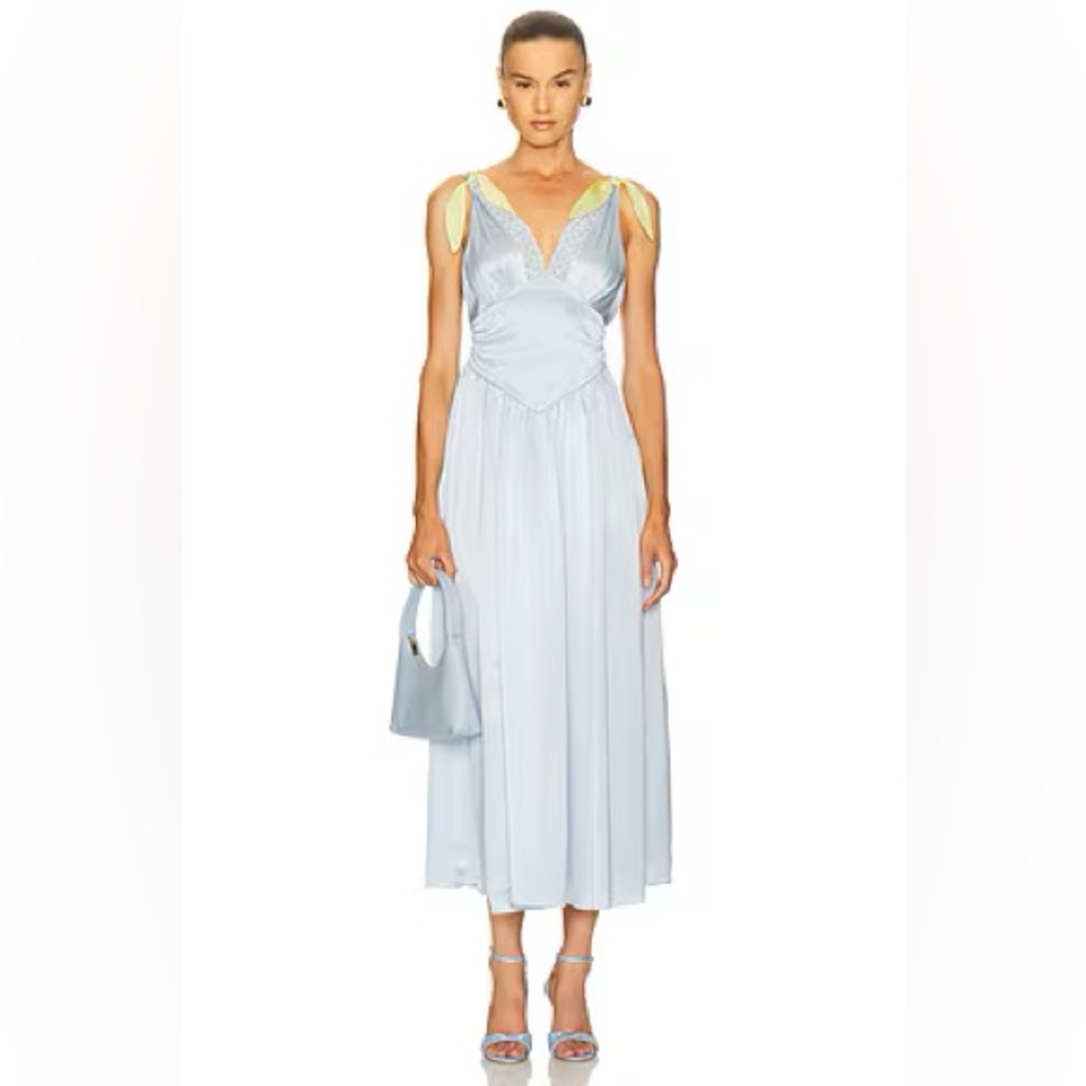 Helsa Celeste dress, light blue, size small - Picture 3 of 15